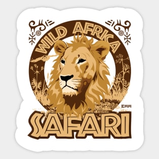 Wild Africa Safari, African lion, Sticker